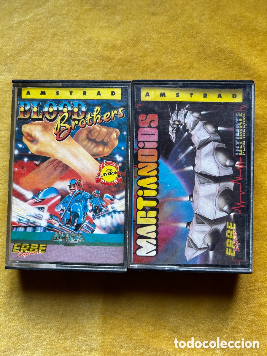 Videojuegos y consolas: Amstrad Martianoids + BloodBrothers - Foto 1