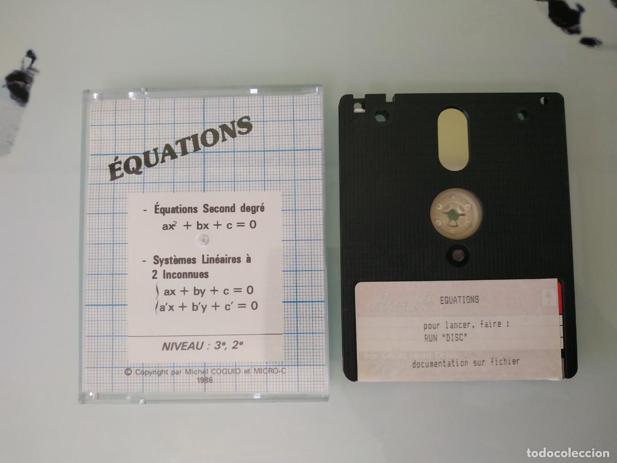 Videojuegos y consolas: &Eacute;QUATIONS - MICRO C - 1986 - AMSTRAD CPC - DISCO - Foto 1