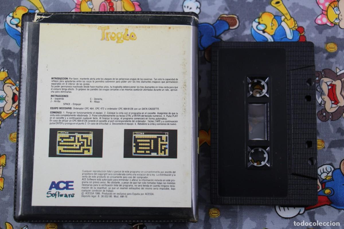 Videojuegos y consolas: AMSTRAD ESTUCHE ACE SOFTWARE TROGLO EN ESPA&Ntilde;OL - Foto 2