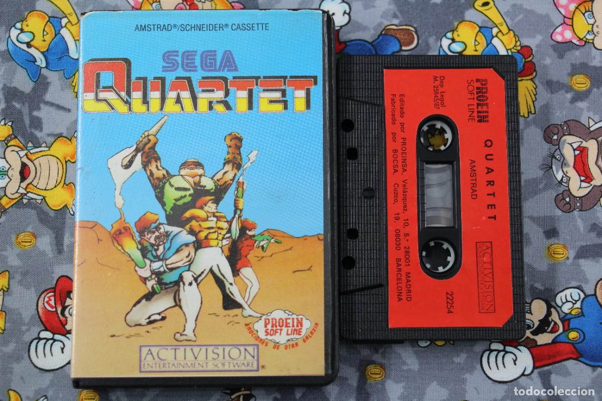 Videojuegos y consolas: AMSTRAD ESTUCHE SEGA QUARTET EN ESPA&Ntilde;OL - Foto 1