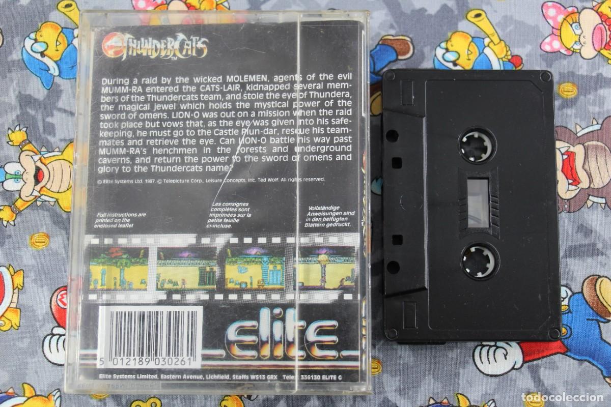 Videojuegos y consolas: AMSTRAD CINTA DOBLE ELITE THUNDERCATS VERSION EUROPEA - Foto 2