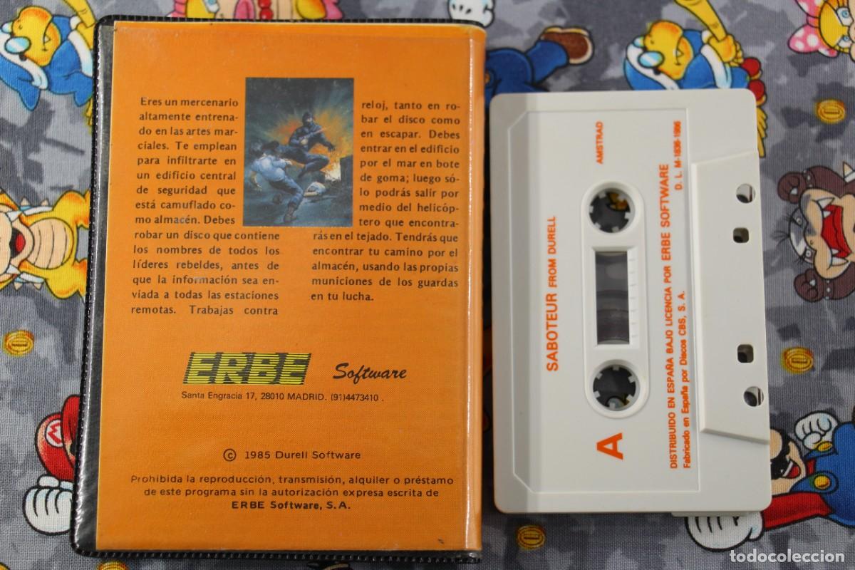 Videojuegos y consolas: AMSTRAD ESTUCHE ERBE DURELL SABOTEUR EN ESPA&Ntilde;OL - Foto 2