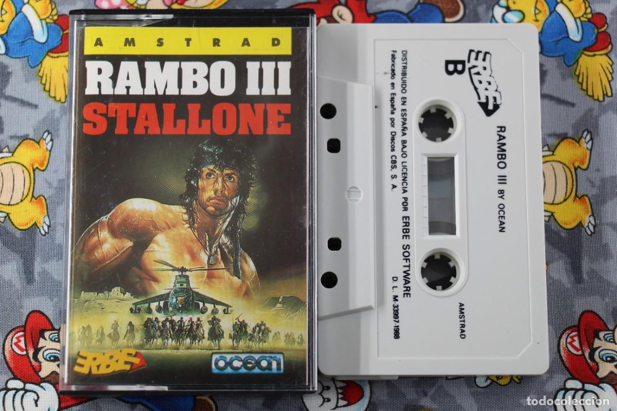 Videojuegos y consolas: AMSTRAD CINTA ERBE RAMBO III EN ESPA&Ntilde;OL - Foto 1