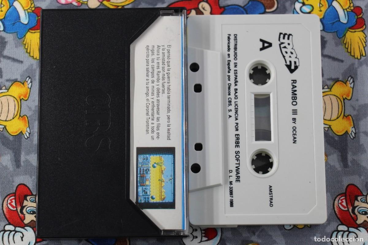 Videojuegos y consolas: AMSTRAD CINTA ERBE RAMBO III EN ESPA&Ntilde;OL - Foto 2