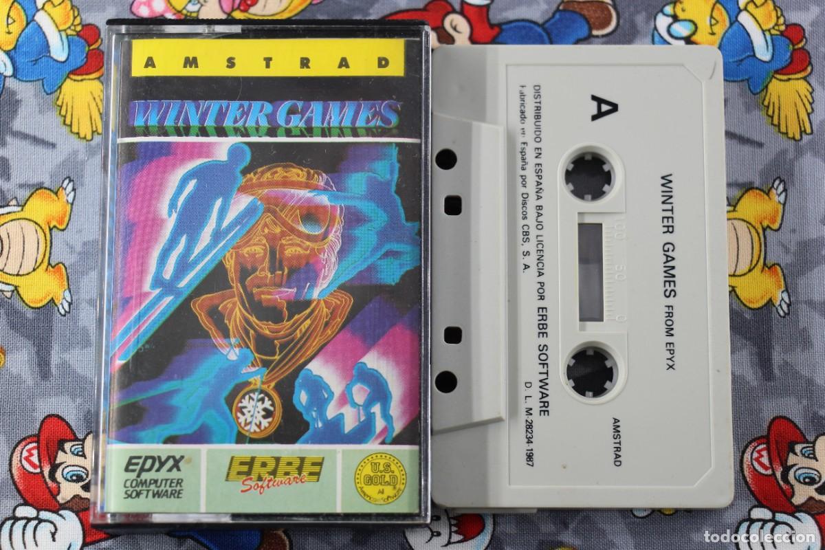 Videojuegos y consolas: AMSTRAD CINTA ERBE WINTER GAMES EN ESPA&Ntilde;OL - Foto 1