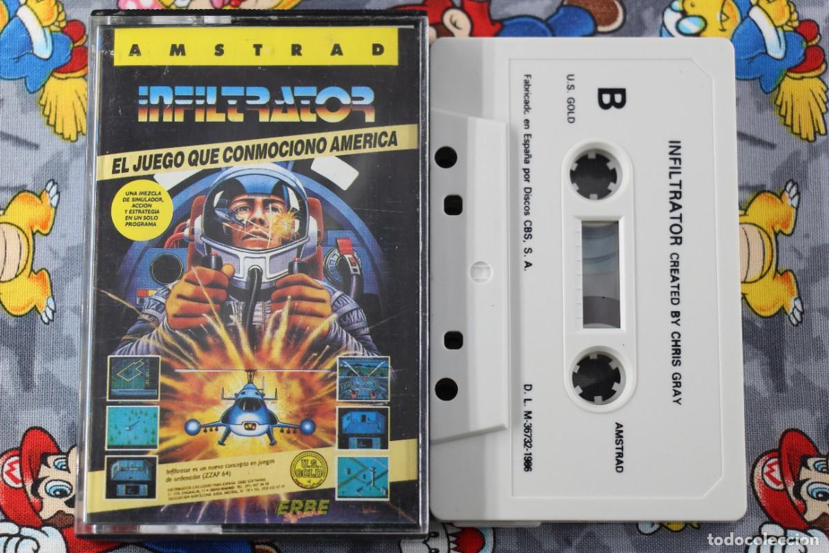 Videojuegos y consolas: AMSTRAD CINTA ERBE INFILTRATOR EN ESPA&Ntilde;OL - Foto 1