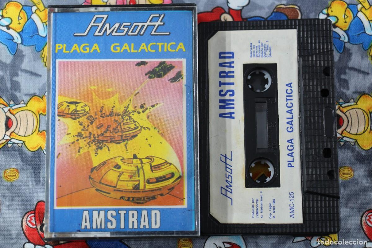 Videojuegos y consolas: AMSTRAD CINTA AMSOFT PLAGA GALACTICA EN ESPA&Ntilde;OL - Foto 1