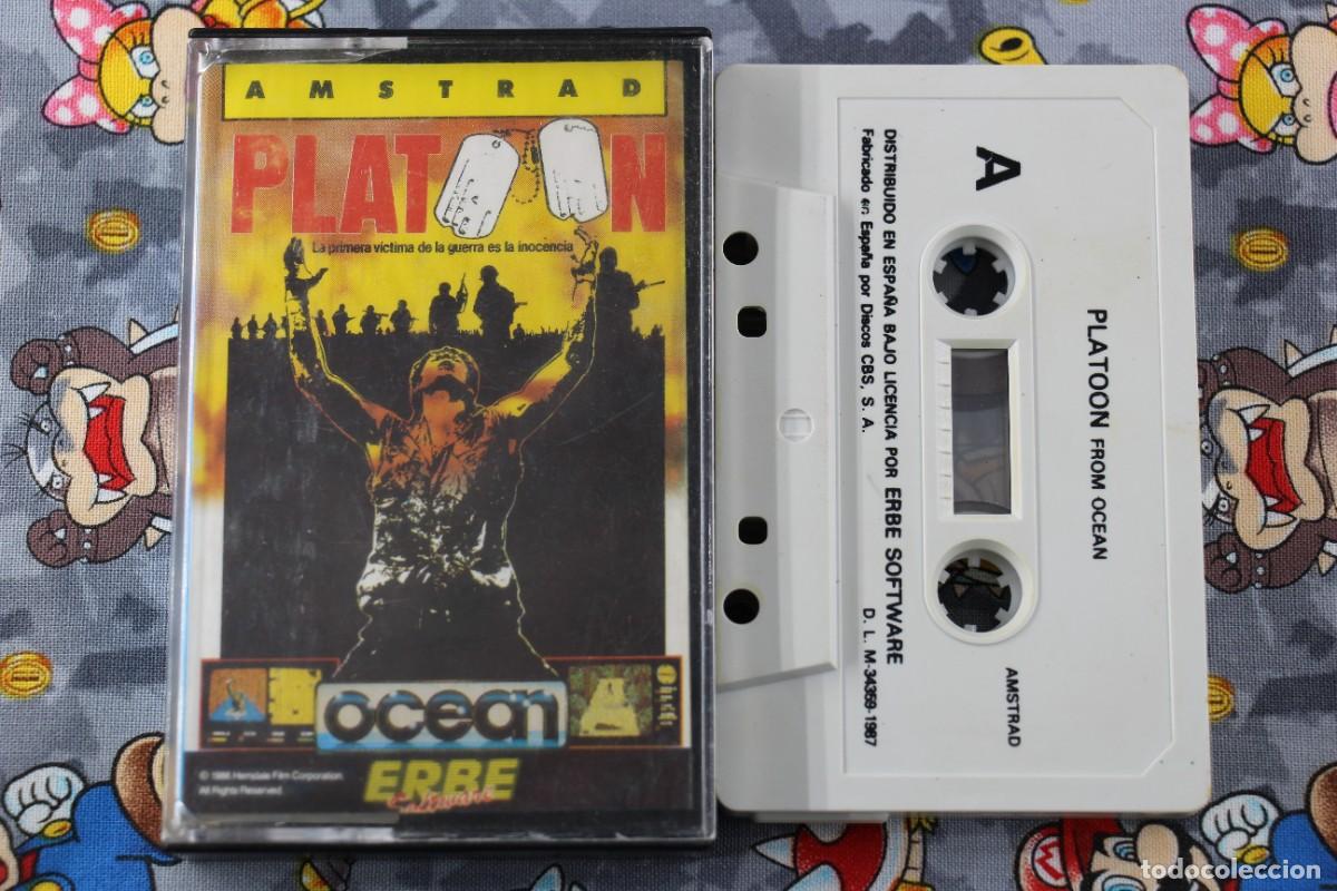 Videojuegos y consolas: AMSTRAD CINTA ERBE PLATOON EN ESPA&Ntilde;OL - Foto 1