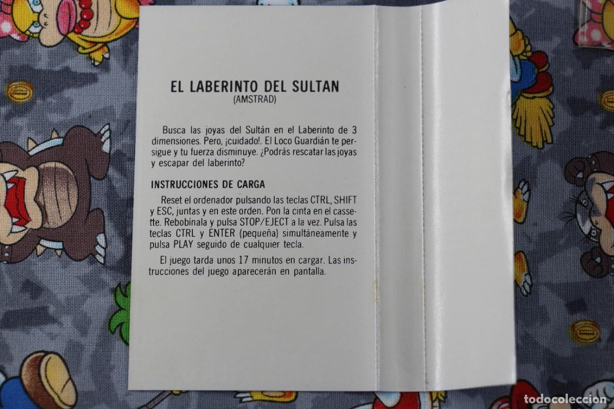 Videojuegos y consolas: AMSTRAD CINTA AMSOFT EL LABERINTO DEL SULTAN EN ESPA&Ntilde;OL - Foto 2