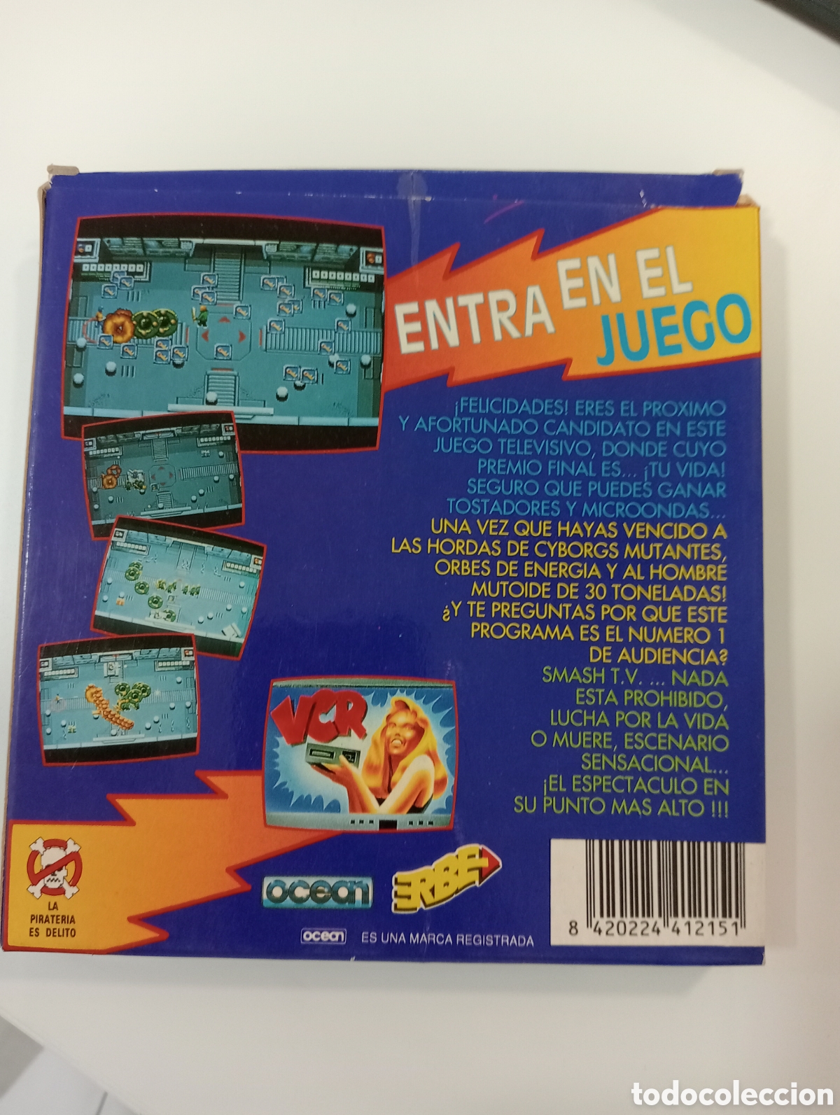 Videojuegos y consolas: Juego Smash TV Amstrad disco - Foto 2