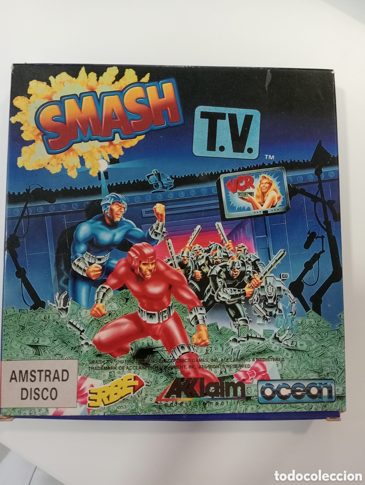Videojuegos y consolas: Juego Smash TV Amstrad disco - Foto 1