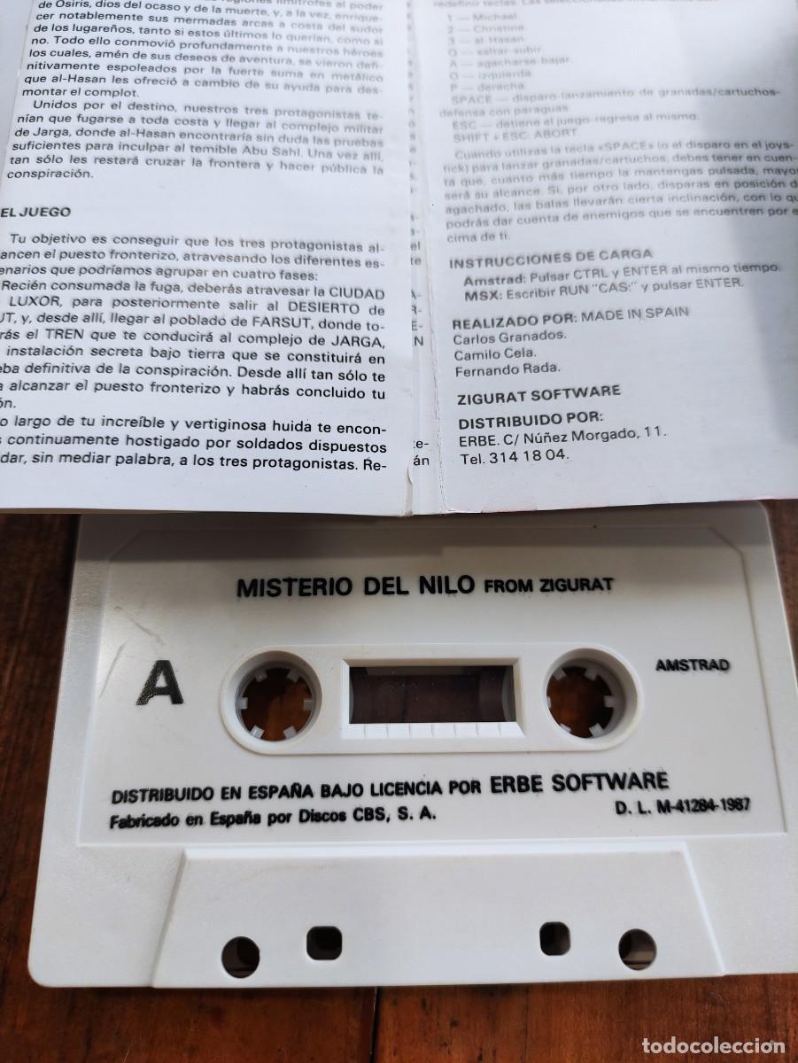Videojuegos y consolas: Misterio del Nilo amstrad - Foto 3