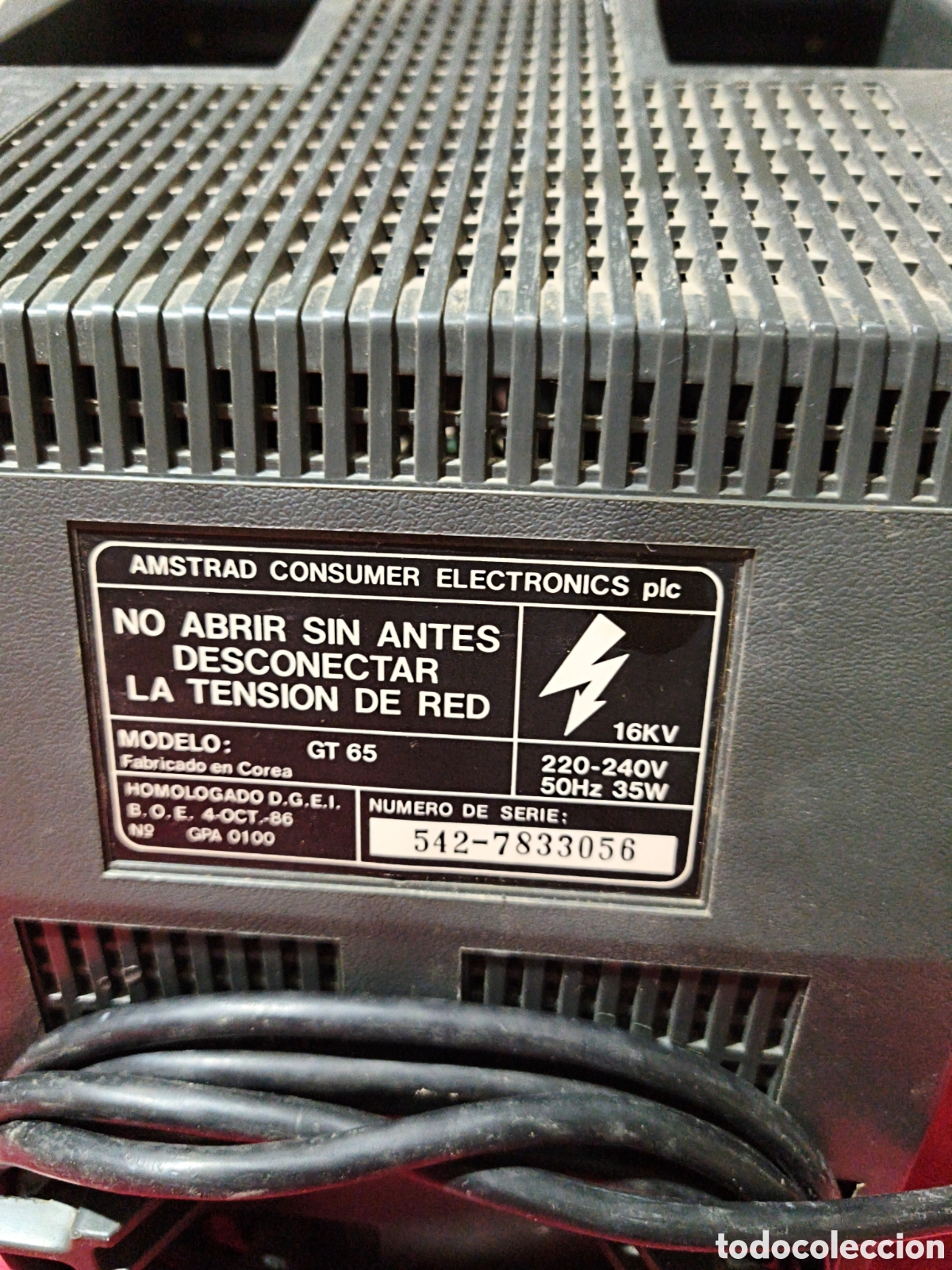 Videojuegos y consolas: Monitor GR 65 AMSTRAD LEER DESCRIPCI&Oacute;N - Foto 4