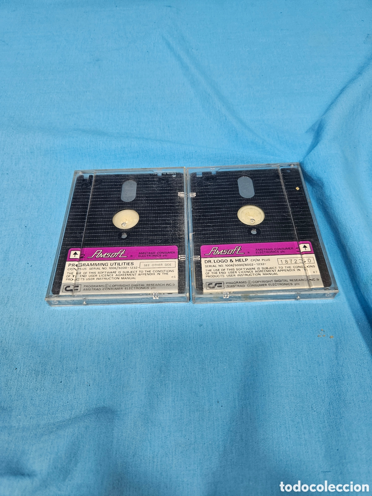 Videojuegos y consolas: PROGRAMA AMSTRAD. AMSOFT. PROGRAMMING UTILITIES. DR. LOGO Y HELP. 2 CARTUCHOS - Foto 1