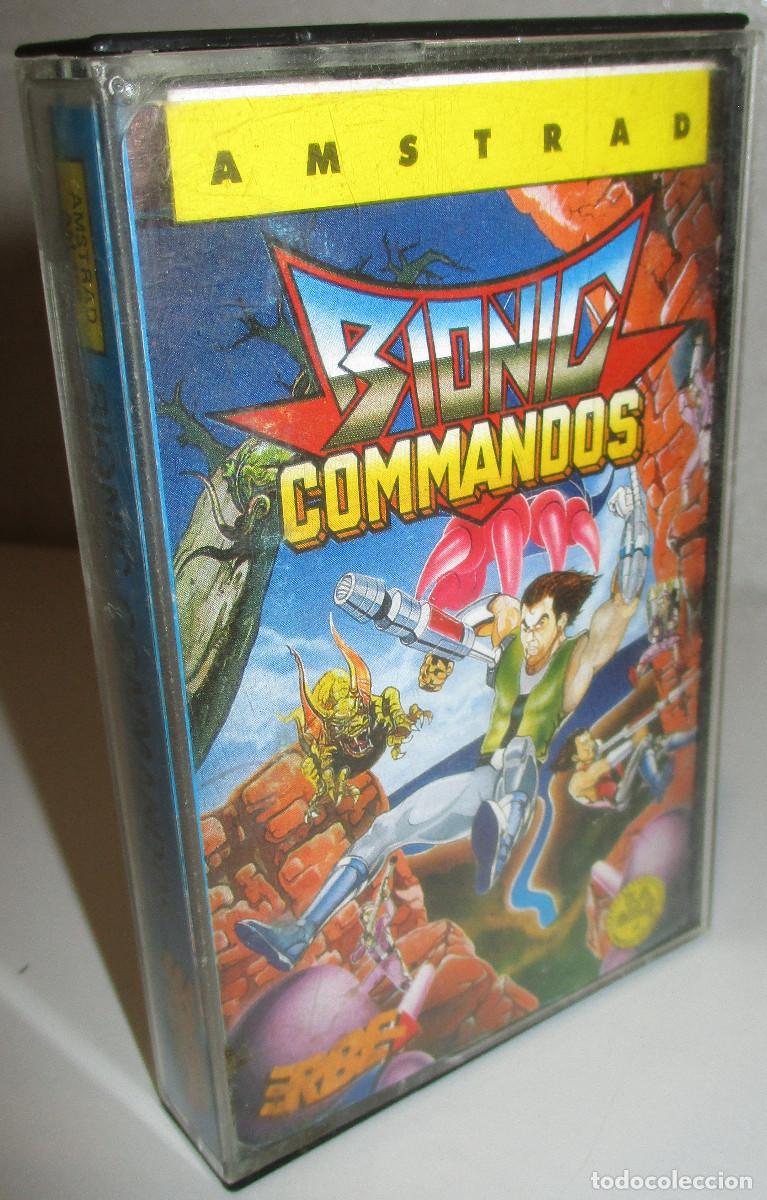 Videojuegos y consolas: Juego cassette BIONIC COMMANDOS, AMSTRAD, ERBE SOFTWARE, caja espa&ntilde;ola - Foto 1