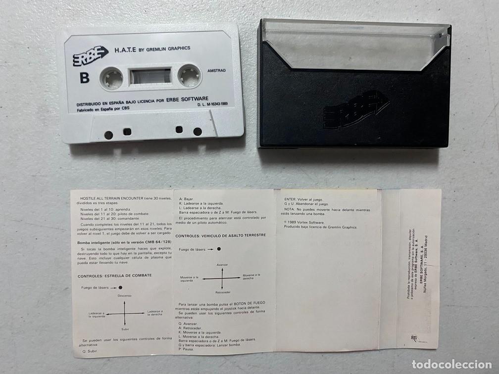 Videojuegos y consolas: HATE ERBE - VIDEOJUEGO AMSTRAD CPC 464 CASSETTE - Foto 3