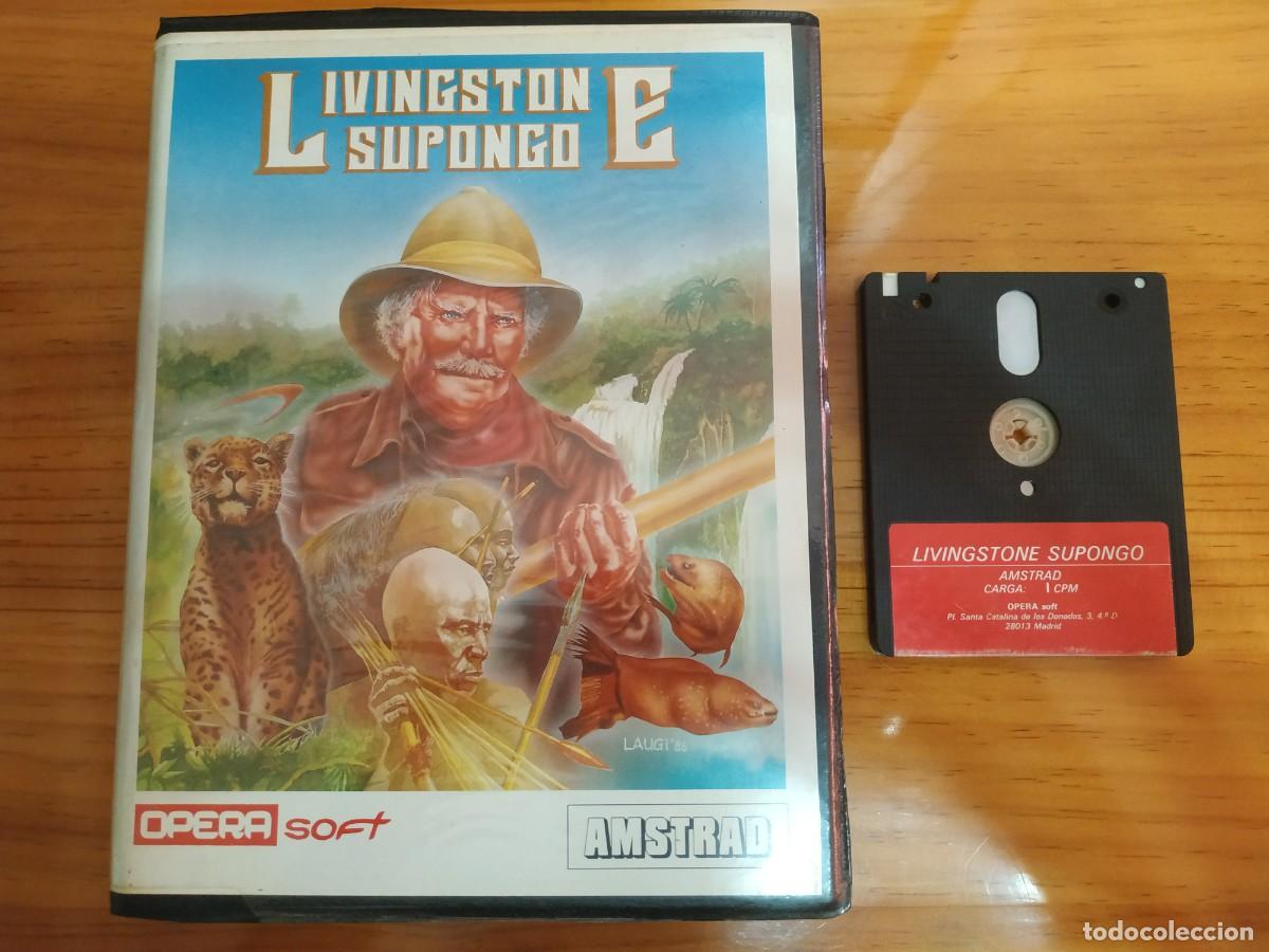 Videojuegos y consolas: LIVINGSTONE SUPONGO - OPERA SOFT - 1986 - AMSTRAD CPC - DISCO - Foto 1