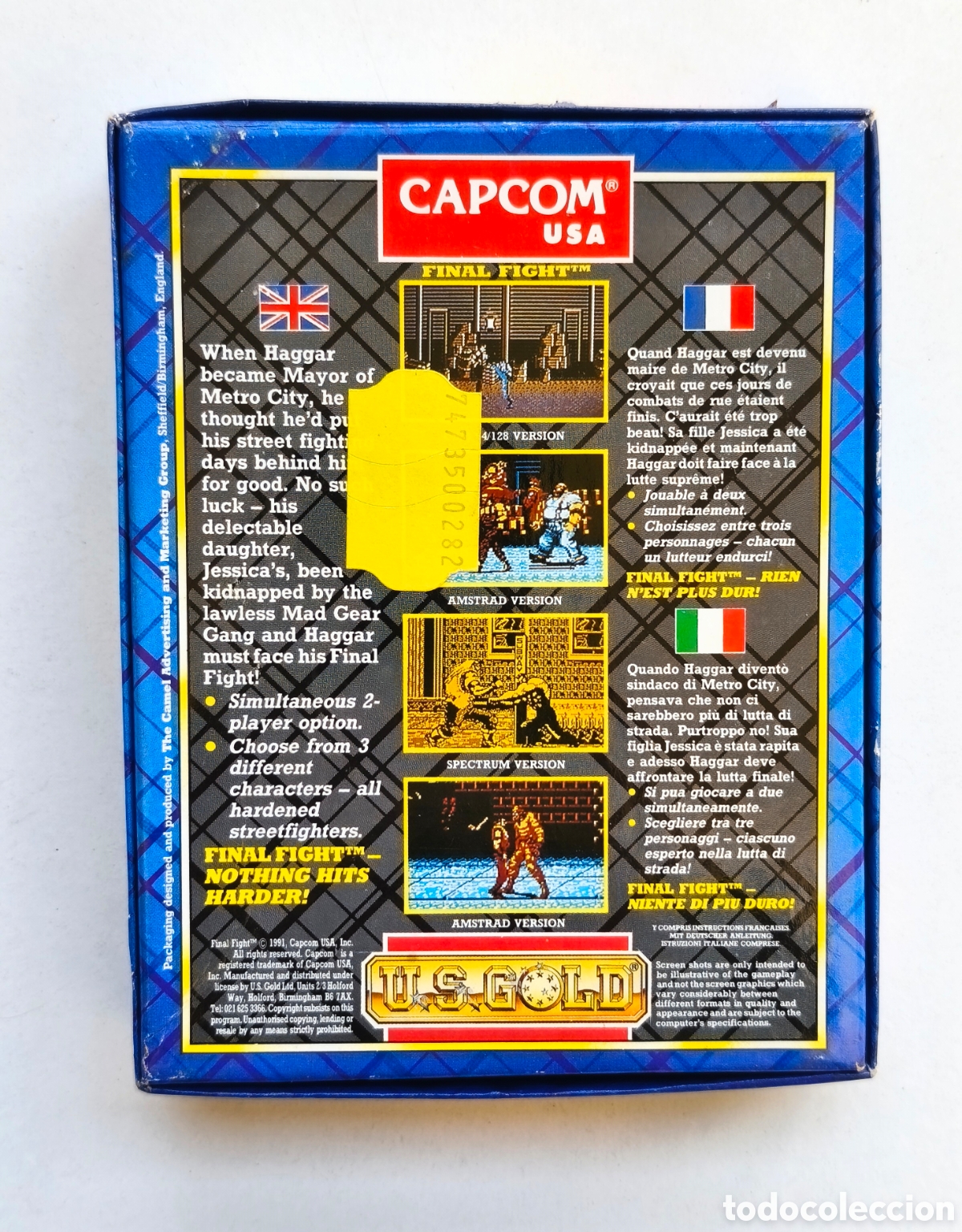 Videojuegos y consolas: FINAL FIGHT CAPCOM AMSTRAD US GOLD - Foto 5
