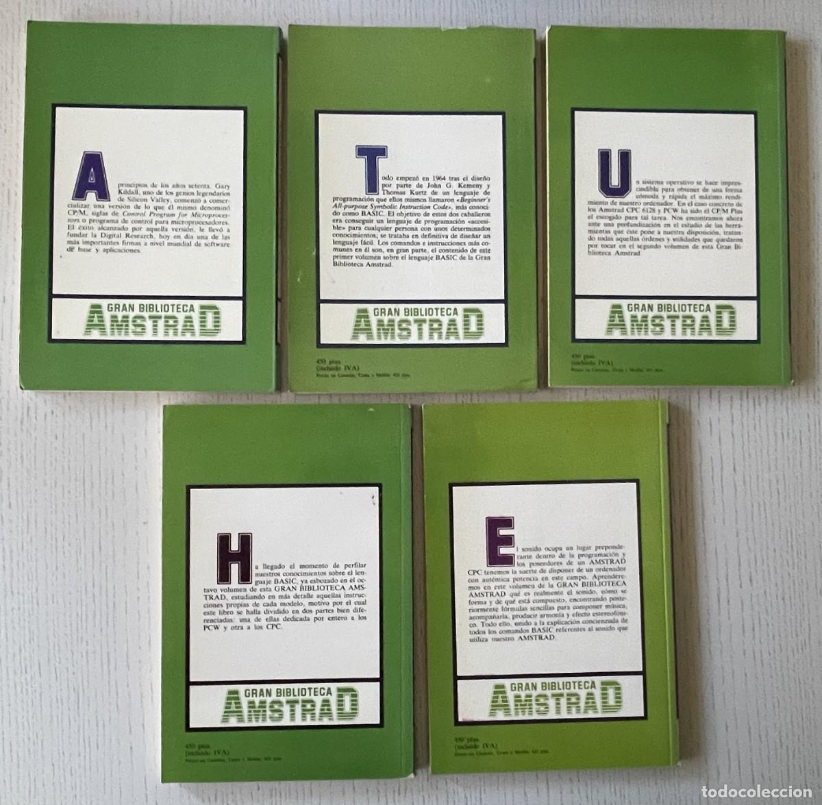 Videojuegos y consolas: 5 libros Gran Biblioteca Amstrad (Ingelek) - Foto 2