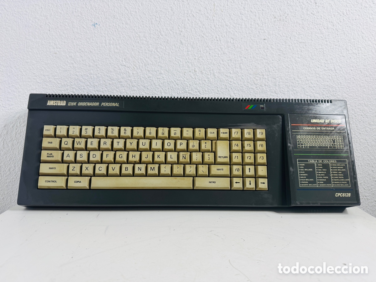 Videospiele und Konsolen: Amstrad CPC 6128 Personal Computer 1987 Incompleto sin disquetera