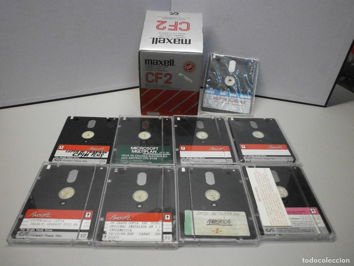 Videojuegos y Consolas: lote de caja y discos para grabar amstrad