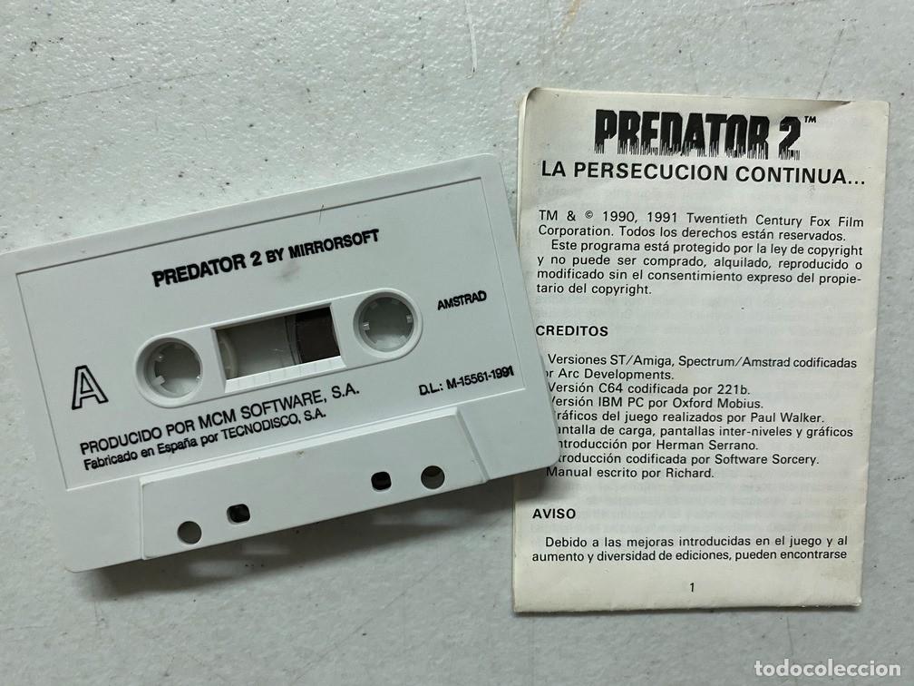 Videojuegos y consolas: PREDATOR 2 - VIDEOJUEGO AMSTRAD - Foto 5