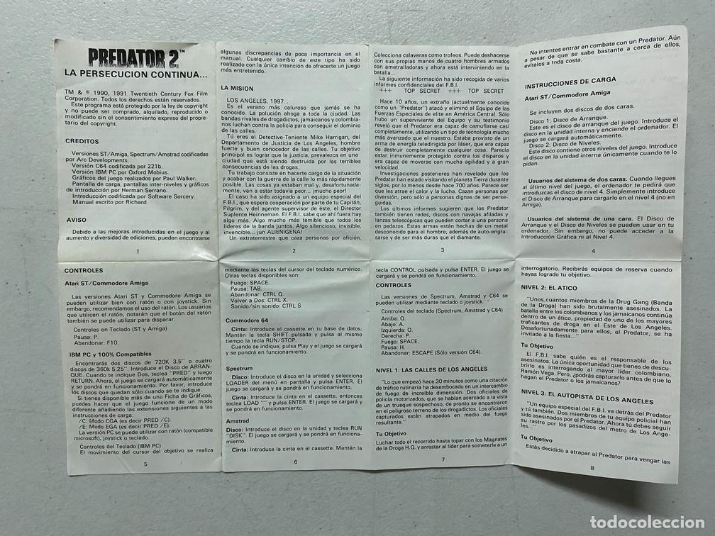 Videojuegos y consolas: PREDATOR 2 - VIDEOJUEGO AMSTRAD - Foto 6