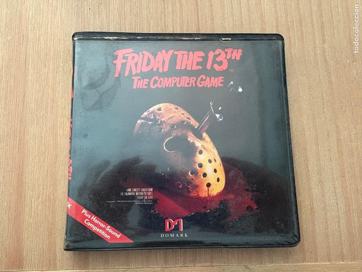 Videojogos e Consolas: JUEGO GAME DOMARK COMPLETO VIERNES 13 / FRIDAY THE 13TH DISCO AMSTRAD 664 6128 DISKETTE