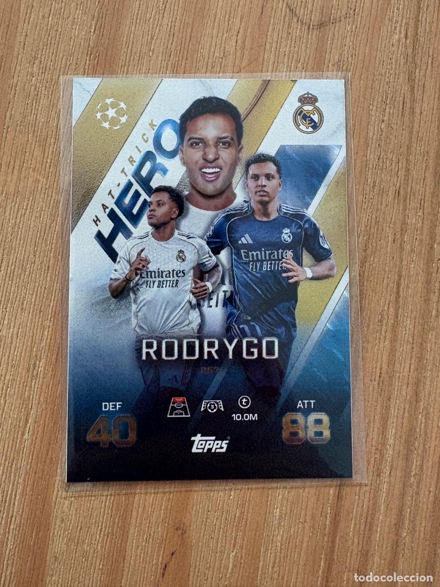 Videojuegos y Consolas: 21. CROMO TOPPS MATCH ATTAX EXTRA 2025/26 25-26 RODRYGO N 257 HAT-TRICK HERO