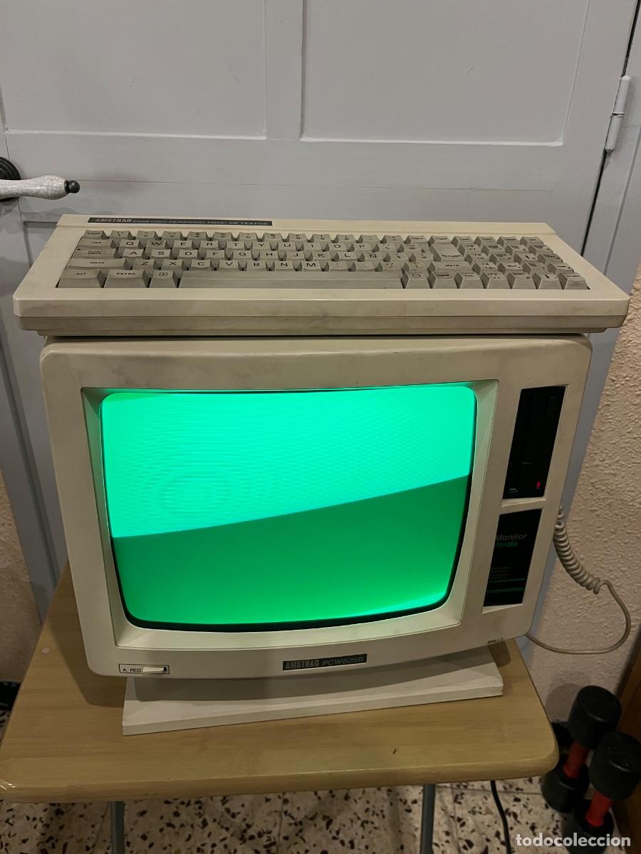 Video Games and Consoles: Amstrad PCW 8256 ordenador vintage completo impresora monitor verde manuales a&ntilde;os 80