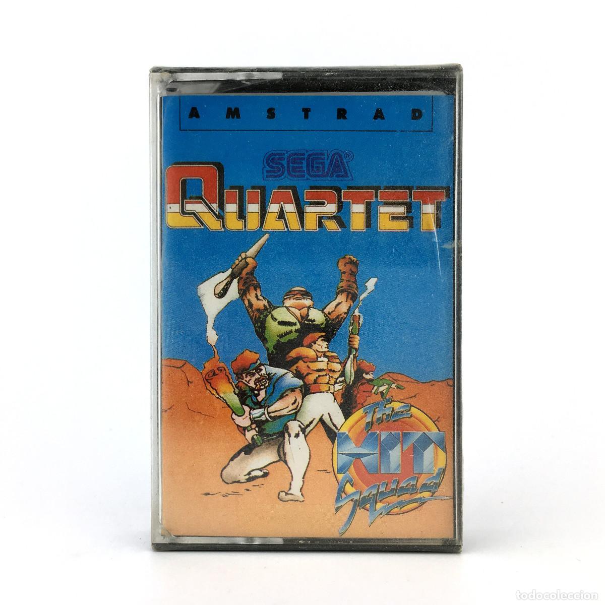Videojuegos y Consolas: QUARTET PRECINTADO ERBE ESPA&Ntilde;A THE HIT SQUAD ACTIVISION SEGA 1987 JUEGO AMSTRAD CPC 464 664 CASSETTE