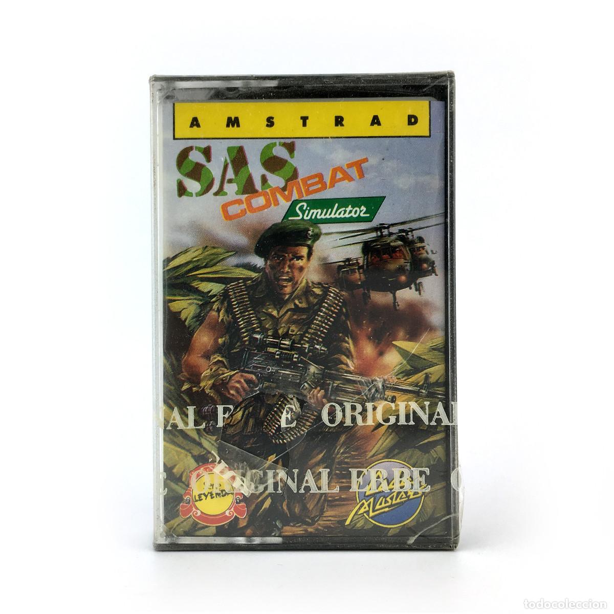 Videojuegos y Consolas: SAS COMBAT SIMULATOR Precintado ERBE SERIE LEYENDA CODE MASTERS JUEGO CINTA AMSTRAD 464 664 CASSETTE