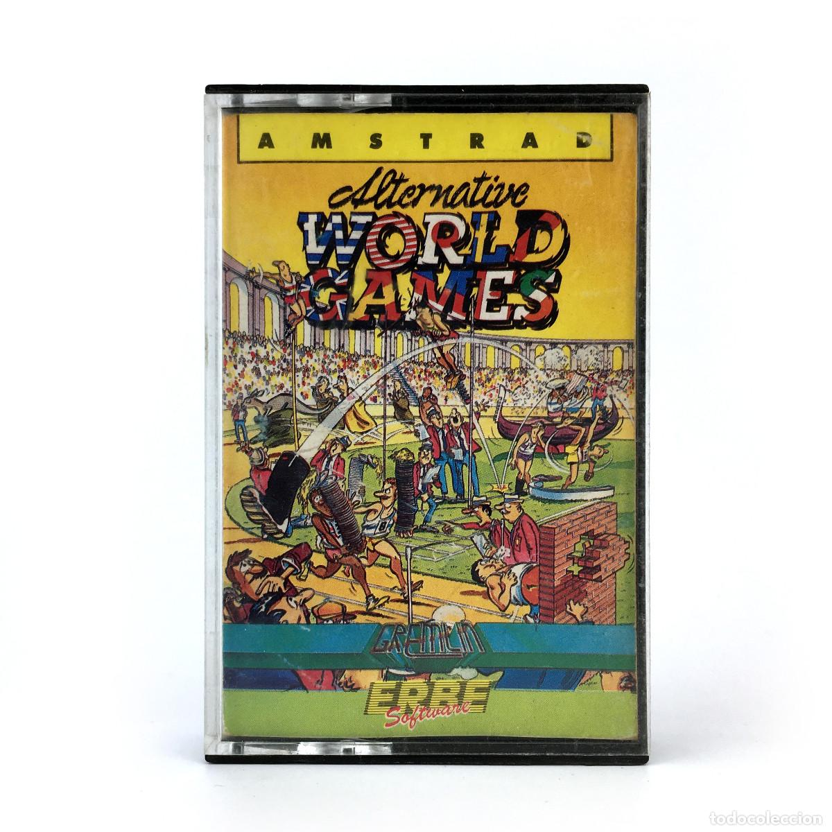Videojuegos y Consolas: ALTERNATIVE WORLD GAMES ERBE 1987 GREMLIN SPORT OLIMPIADAS JUEGOS OLIMPICOS AMSTRAD CPC 464 CASSETTE