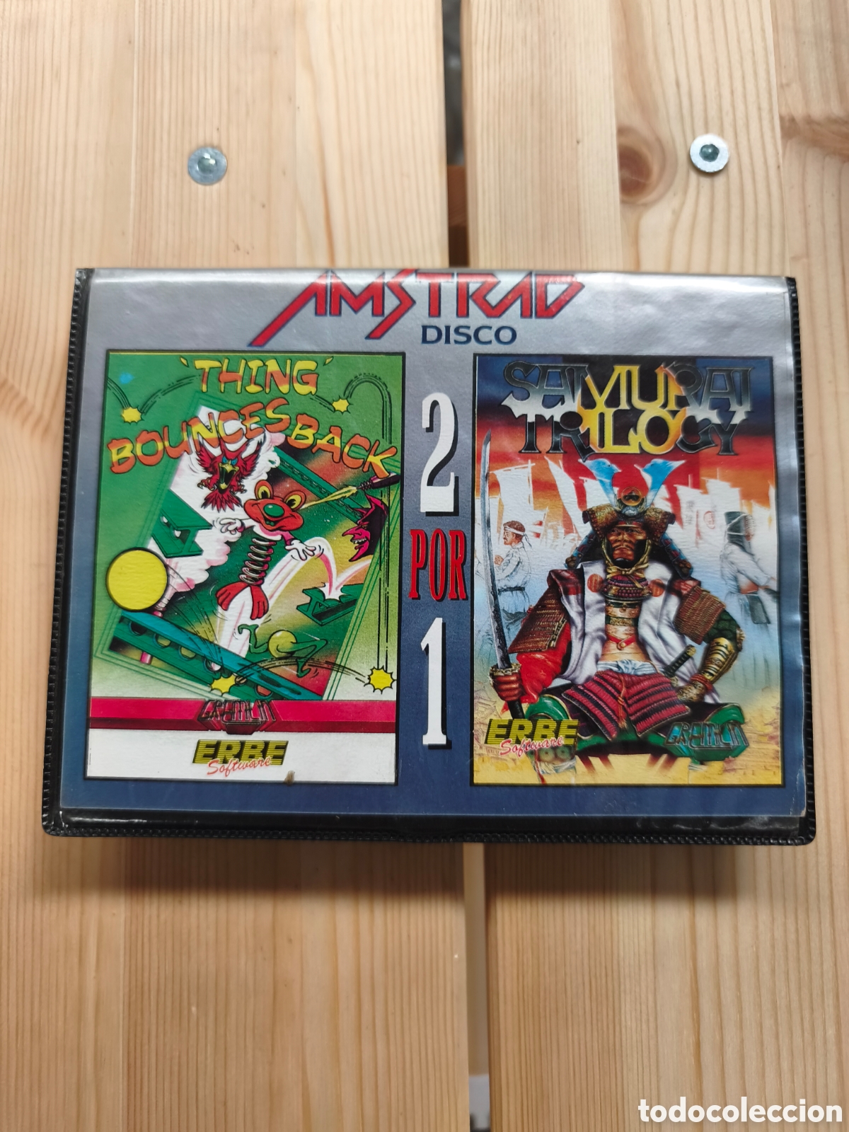 Videojuegos y consolas: Pack Amstrad CPC Disco: Thing Bounces Back + Samurai Trilogy (Erbe 2x1) - Foto 4