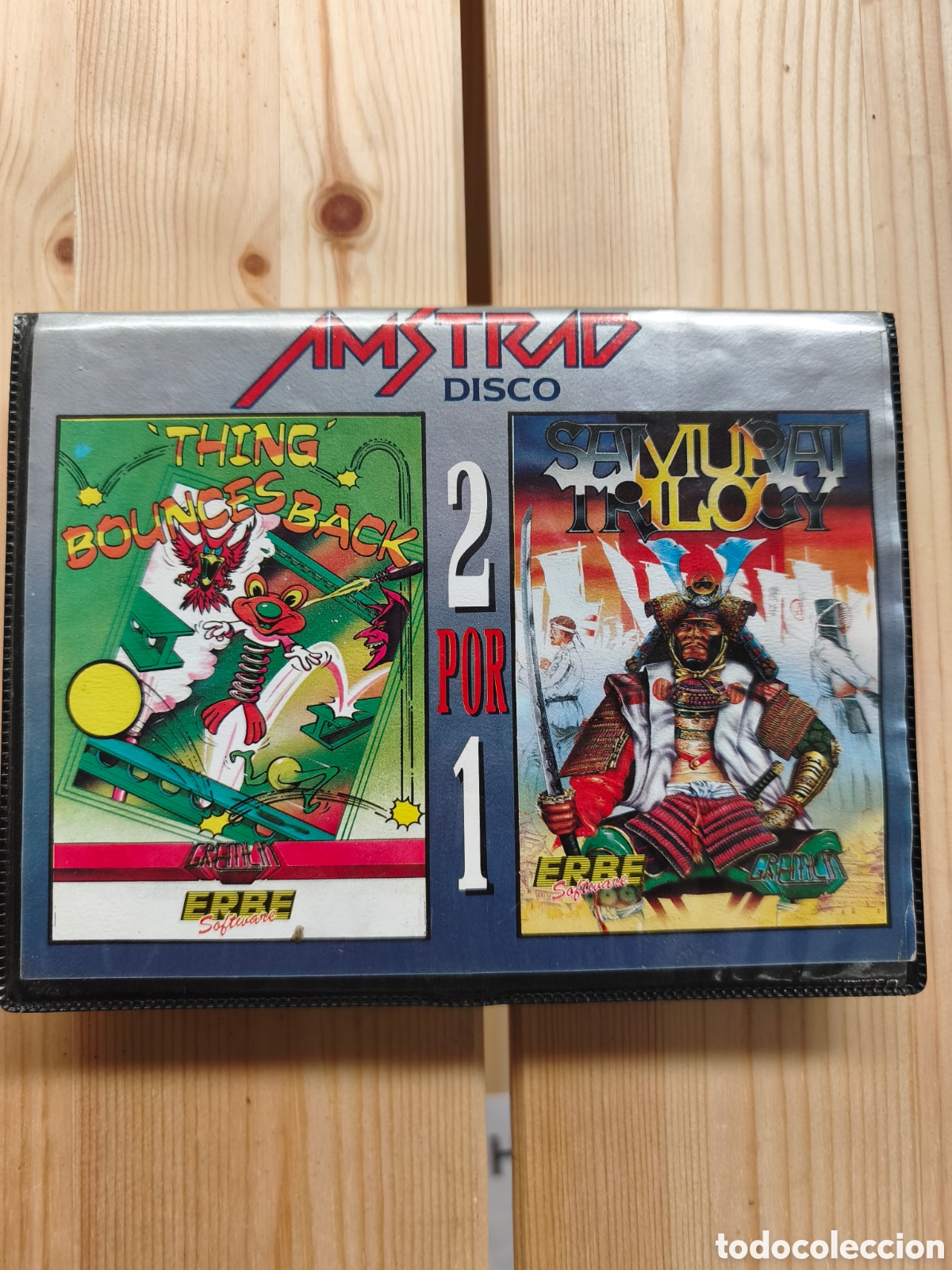 Videojuegos y consolas: Pack Amstrad CPC Disco: Thing Bounces Back + Samurai Trilogy (Erbe 2x1) - Foto 1