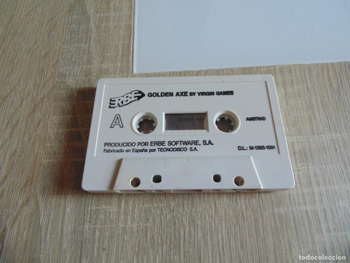 Videojuegos y consolas: Juego Amstrad. Golden Axe. Virgin / ERBE.