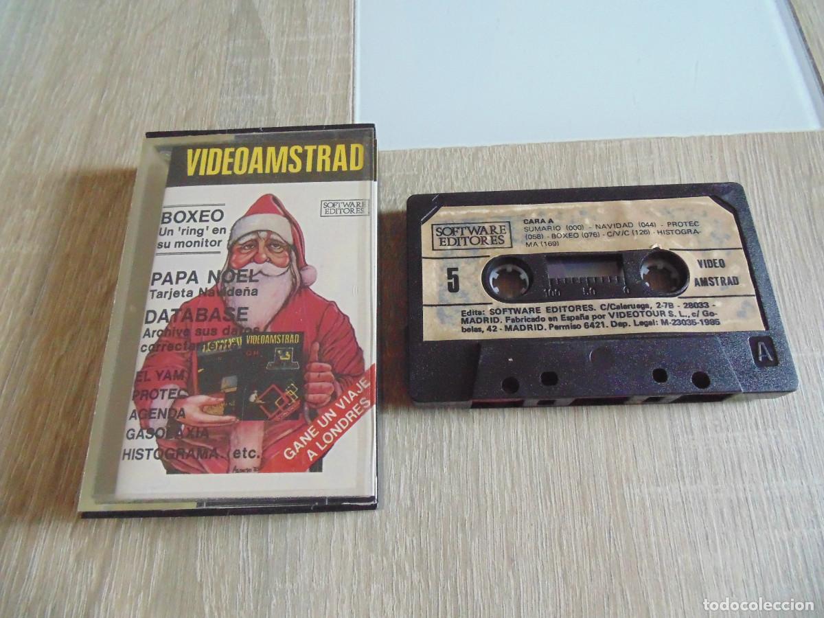 Videojuegos y consolas: Cinta Revista Amstrad. Videoamstrad n&ordm; 5. Software Editores.