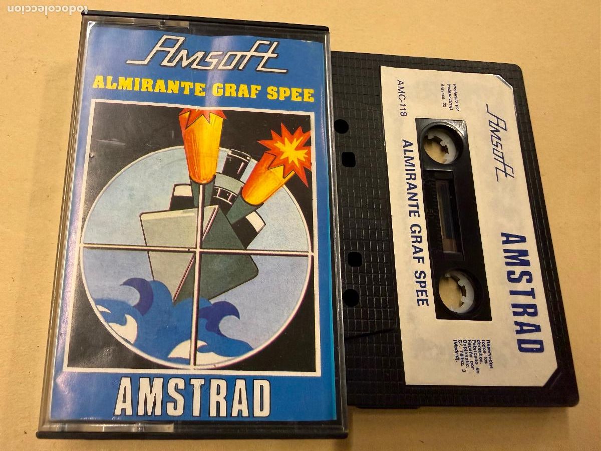 Jeux Vid&eacute;o et Consoles: AMSTRAD. AMSOFT. ALMIRANTE GRAF SPEE. Antiguo casette. Casete. Juegos