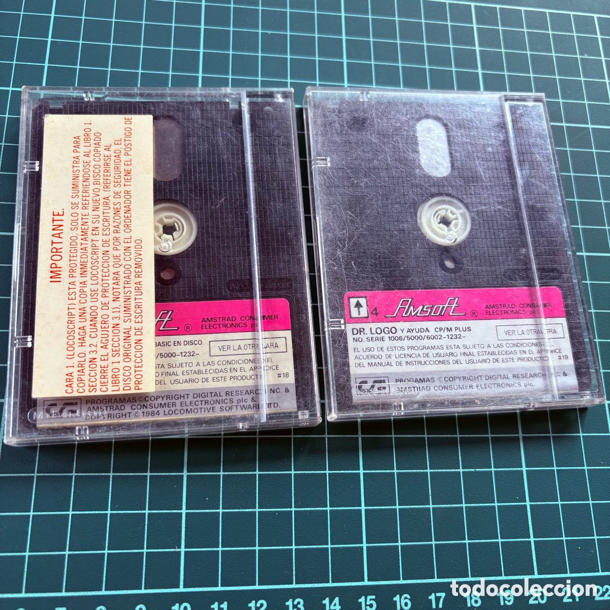 Videojuegos y consolas: Lote amstrad disco amsoft sistema operativo basic procesador textos dr logo loco script programaci&oacute;n - Foto 2