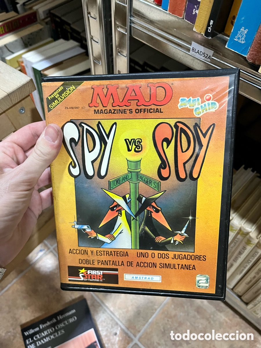 Videospiele und Konsolen: BLAS52A Juego Spy VS Spy Amstrad CPC 464 caja grande con cassette casete