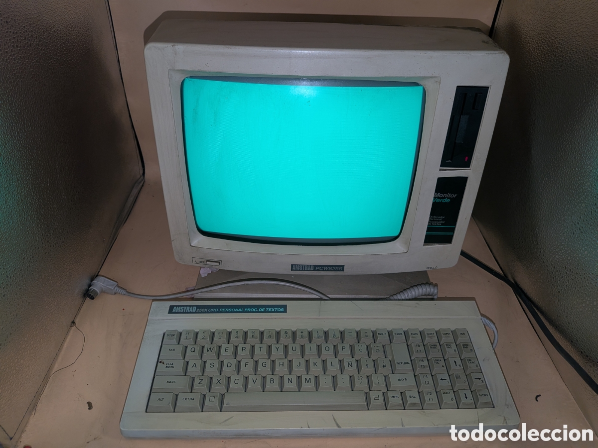 Jeux Vid&eacute;o et Consoles: AMSTRAD PCW 8256 MONITOR VERDE COLECCI&Oacute;N