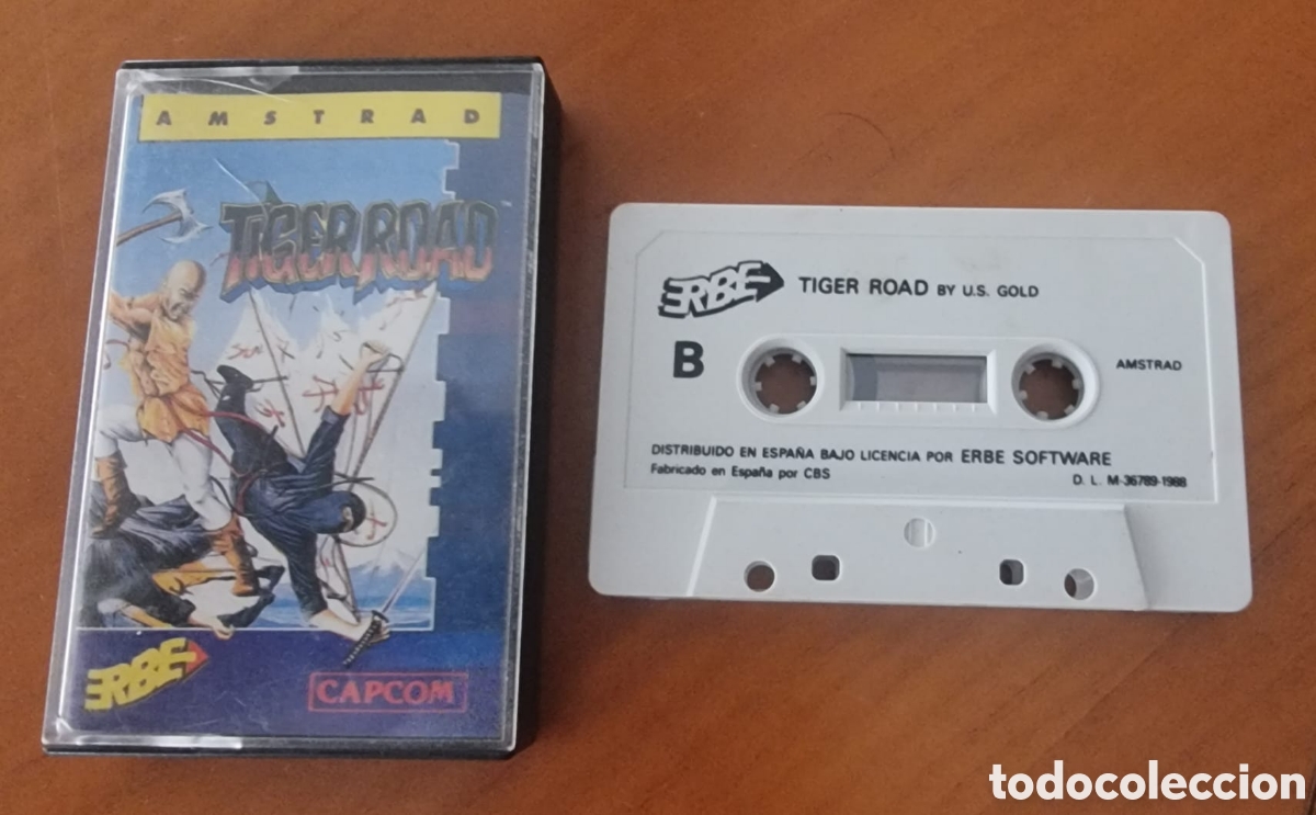 Videojuegos y consolas: Juego Amstrad casete Tiger Road original ved foto
