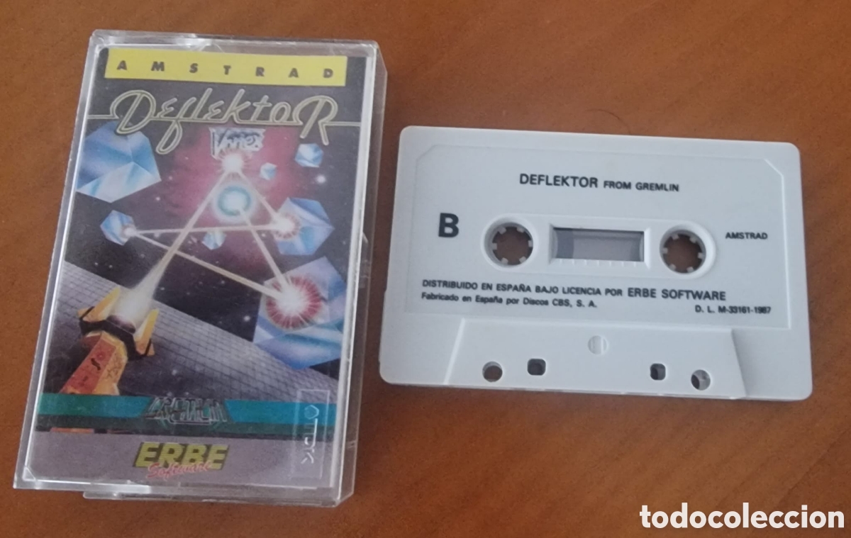 Videojuegos y consolas: Juego Amstrad casete original Deflektor ved foto