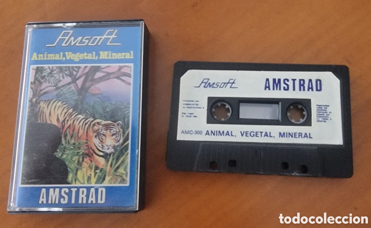Videojuegos y consolas: Amstrad juego original casete Animal Vegetal Mineral