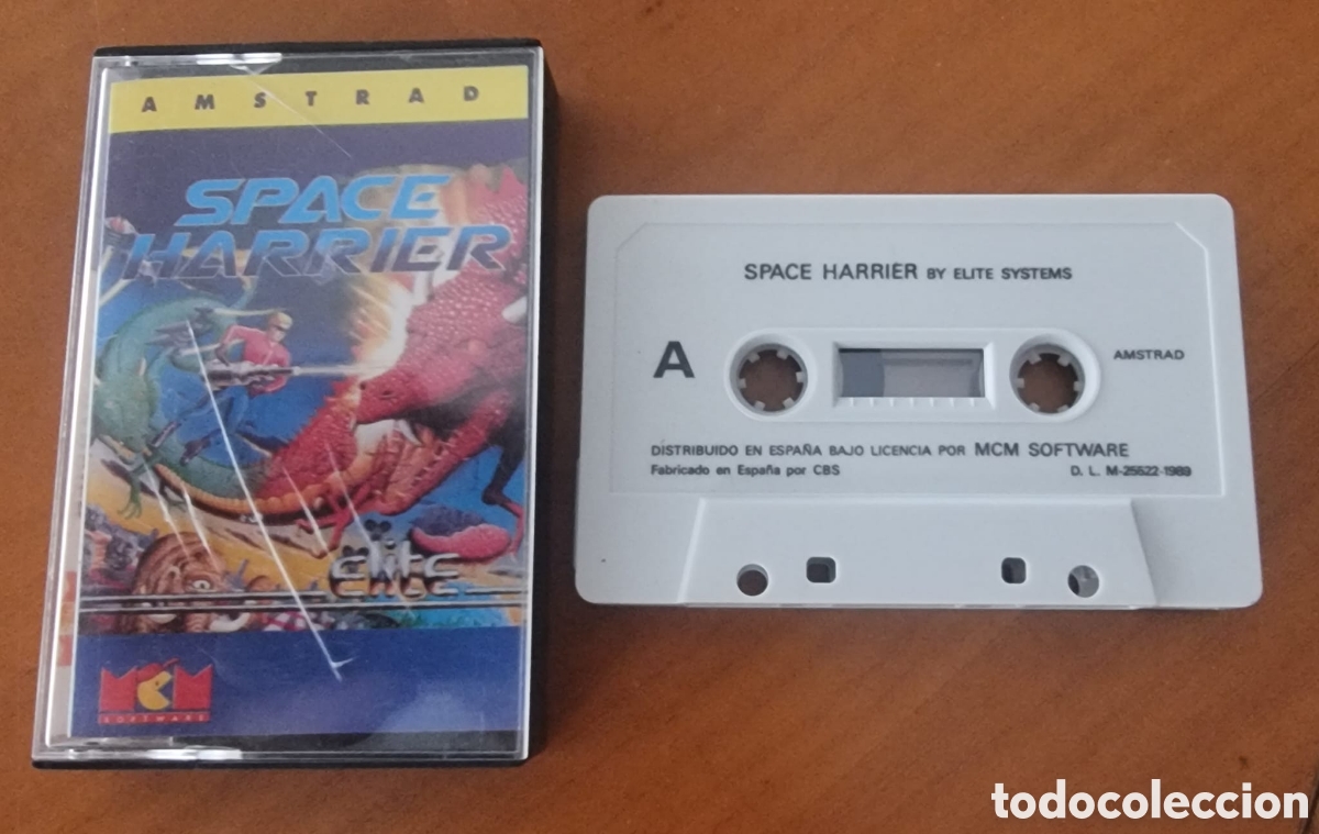 Videojuegos y consolas: Amstrad casete juego original Space Harrier original
