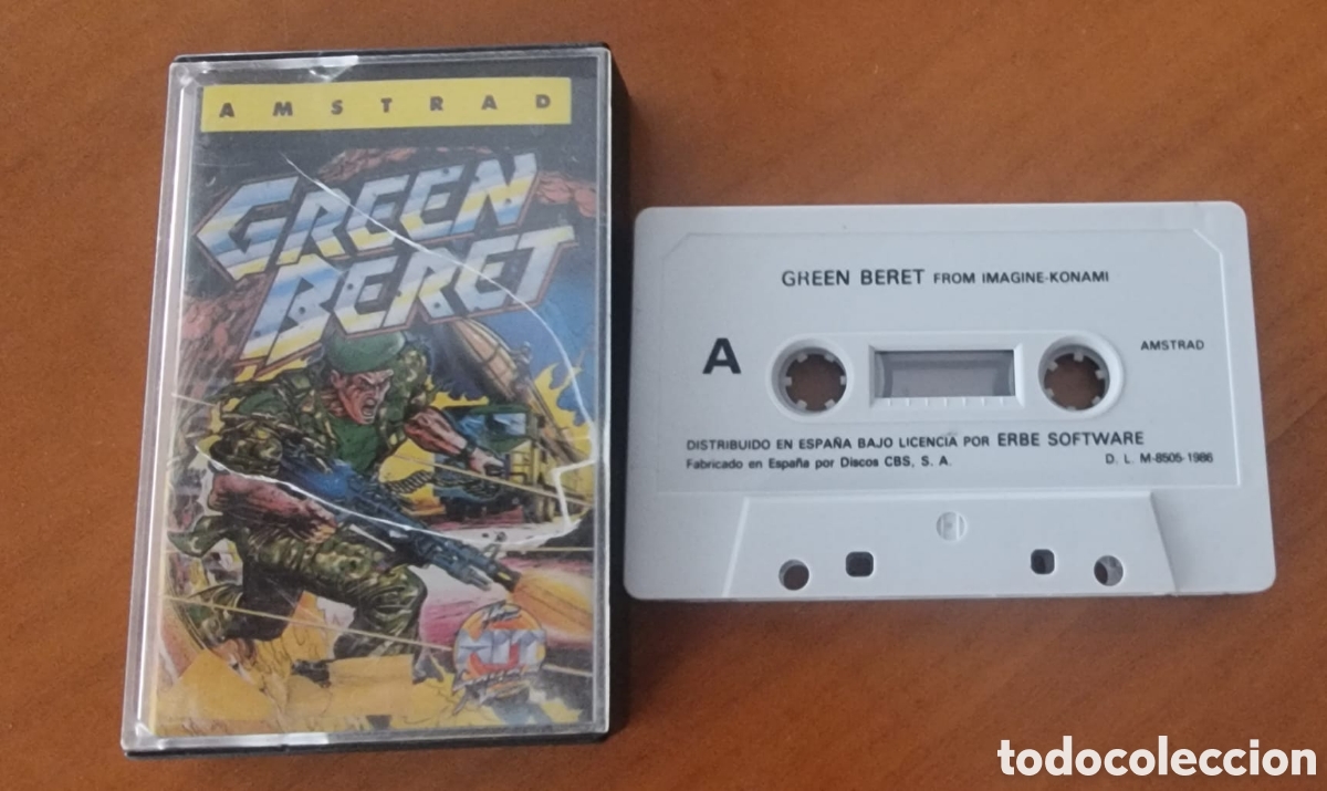Videojuegos y consolas: Amstrad juego original Green Beret casete