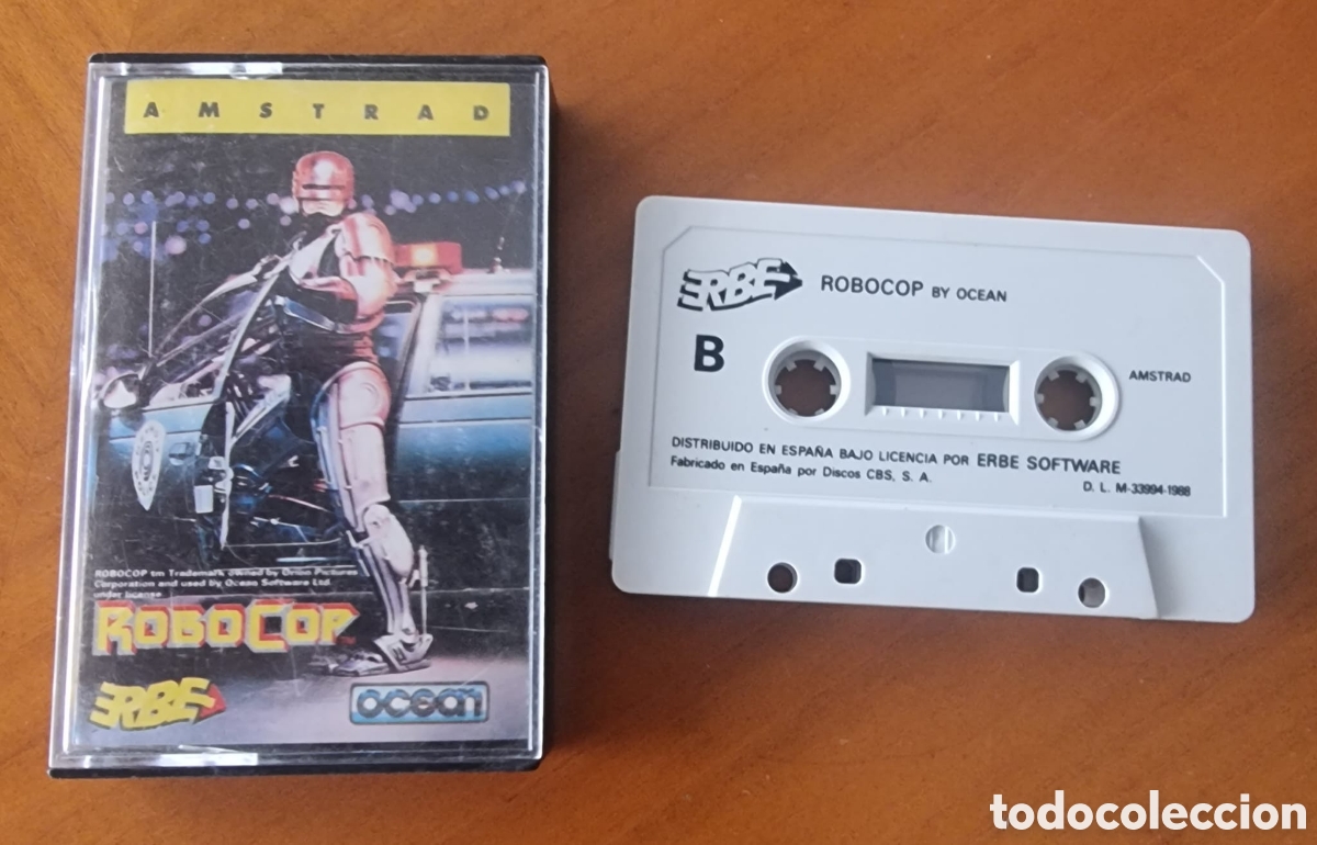 Videojuegos y consolas: Juego Amstrad robocop casete original ved foto