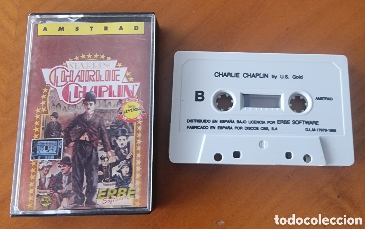 Videojuegos y consolas: Amstrad juego Charlie Chaplin casete original