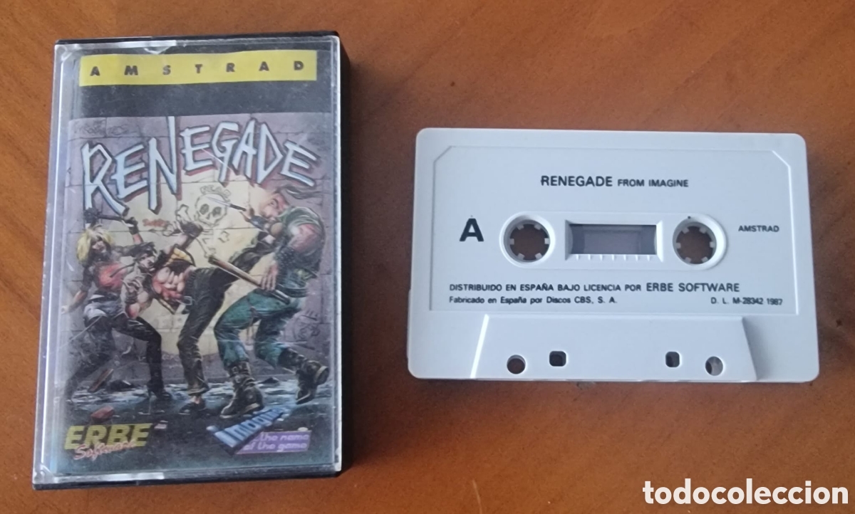 Videojuegos y consolas: Juego Amstrad casete original Renegade