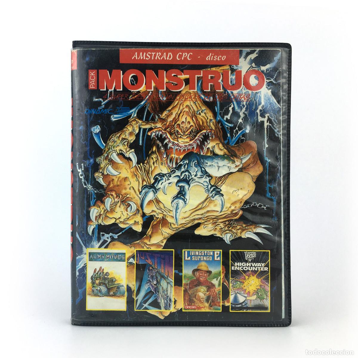 Jeux Vid&eacute;o et Consoles: PACK MONSTRUO DINAMIC ARMY MOVES DUSTIN LIVINGSTONE SUPONGO HIGH ENCOUNTER OPERA SOFT AMSTRAD DISCO
